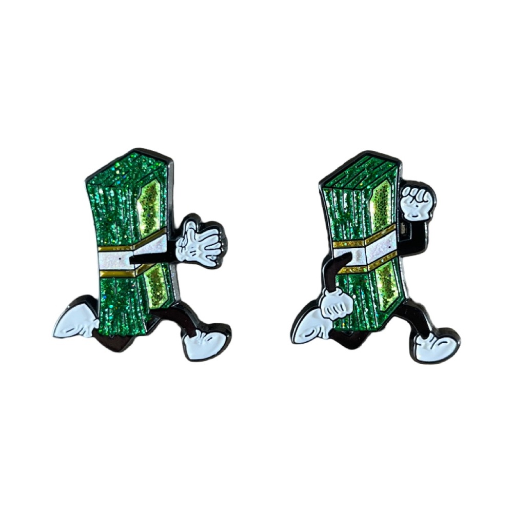 Running Money Set Enamel Pins